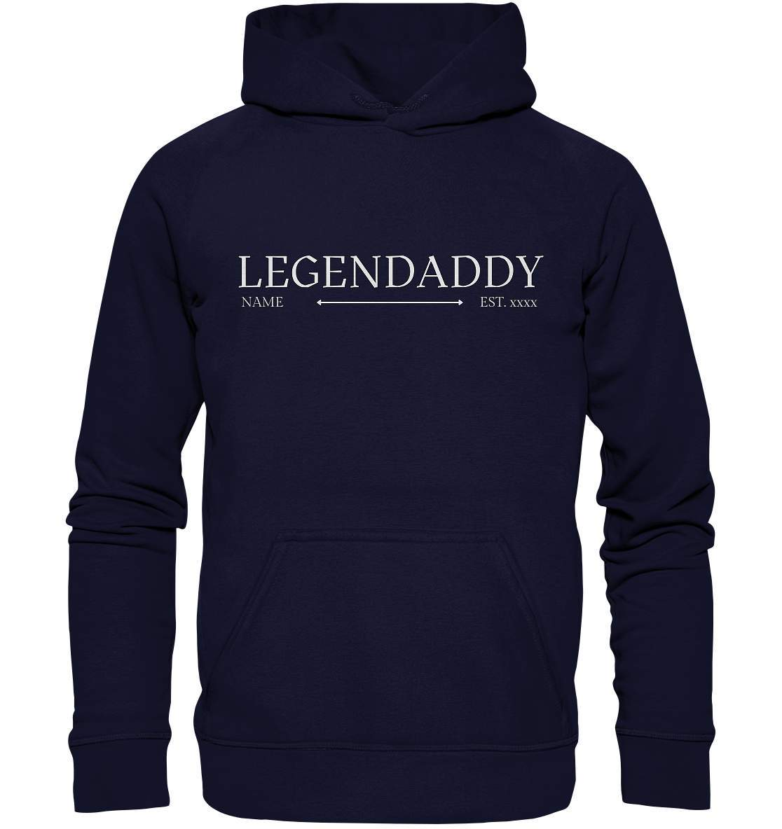 Legendaddy mit Name und Jahr personalisiert Papa Geschenk - Basic Unisex Hoodie XL-baby,baby boy,baby shower,baby shower party,bester papa,Für Männer,Geburt,Geschenk,Legendaddy,Papa,personalisierte Geschenke,Schwangerschaftsverkündung,Vatertag,Vatertags Geschenk