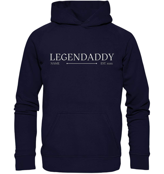 Legendaddy mit Name und Jahr personalisiert Papa Geschenk - Basic Unisex Hoodie XL-baby,baby boy,baby shower,baby shower party,bester papa,Für Männer,Geburt,Geschenk,Legendaddy,Papa,personalisierte Geschenke,Schwangerschaftsverkündung,Vatertag,Vatertags Geschenk