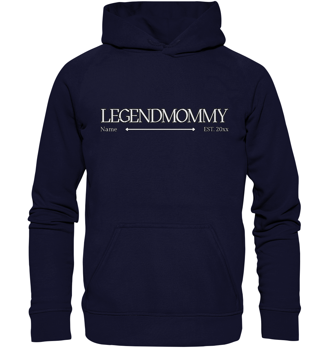 Legendmommy mit Name und Jahr personalisiertes Geschenk für Mutter, Mama - Basic Unisex Hoodie XL