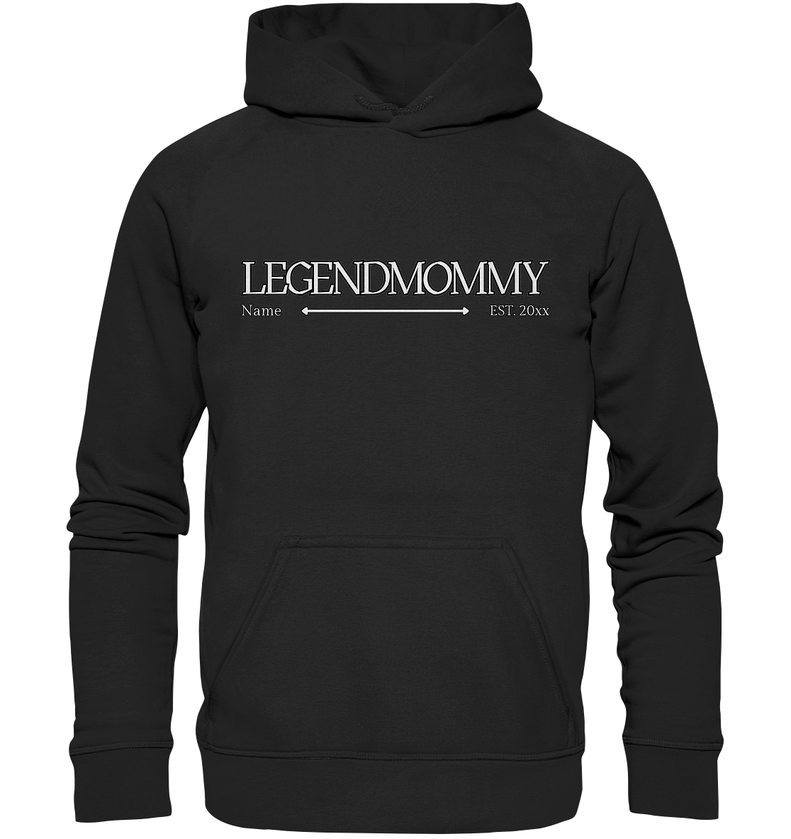 Legendmommy mit Name und Jahr personalisiertes Geschenk für Mutter, Mama - Basic Unisex Hoodie XL