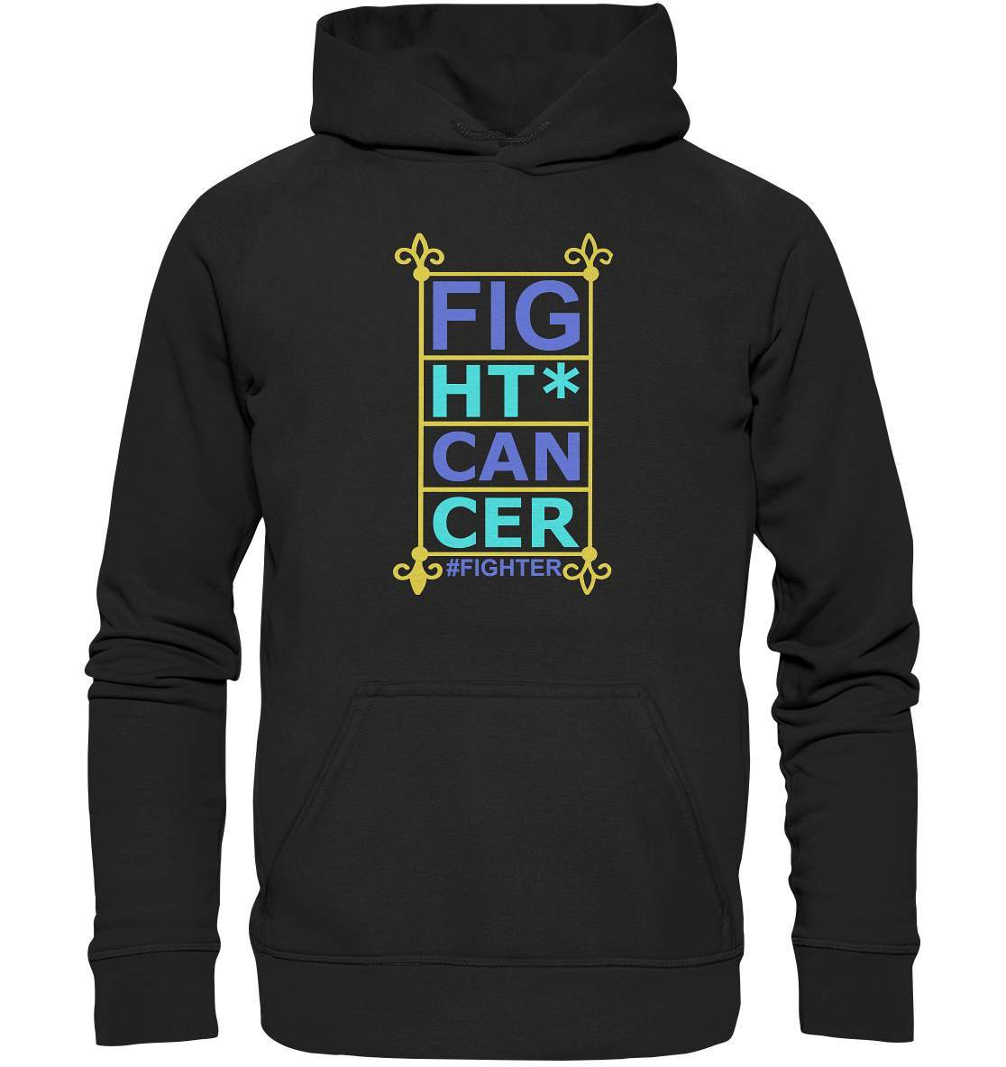 Fight Cancer Treatment Quote - Basic Unisex Hoodie XL-blutkrebs,brustkrebs,chemotherapie,darmkrebs,Fight cancer,hautkrebs,heilung,hoffnung,kampf gegen krebs,Krebs,leukemie,Scheiß auf Krebs