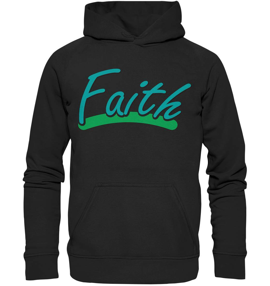 Glauben Beten Vertrauen Faith - Basic Unisex Hoodie XL-altes testament,bibel,bibelspruch,christ,christen,christentum,faith,glauben,Jesus,jesus christus,liebe,neues testament,vertrauen