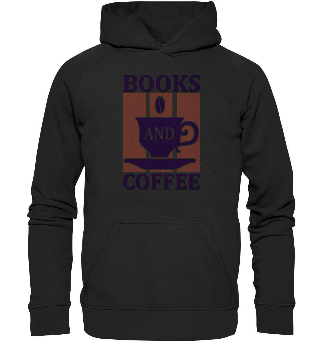 Kaffee Books and Coffee Kaffeeliebhaber - Basic Unisex Hoodie XL-Books and Coffee,coffee t shirt,espresso t shirt,Frühaufsteher,geschenke für kaffeeliebhaber,i like coffee t shirt,kaffee,kaffeejunkie,Kaffeekanne,kaffeeliebhaber geschenk,kaffeesüchtig,langschläfer,Morgenmuffel