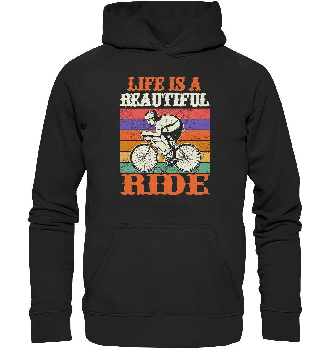 Fahrrad Life is a beautiful Ride - Basic Unisex Hoodie XL-bike,bike damen,e-bike trekking,fahrrad,fahrrad damen,fahrrad einfach,fahrrad fahren,fahrrad herren,fahrrad test,fahrradbekleidung,fahrradtour,Life is a beautiful Ride,mountainbike