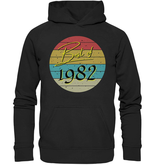 Best of 1982 - 40. Geburtstag Vintage Geburtstagsgeschenk - Basic Unisex Hoodie XL-40 jahre,funshirt,geburtstag,geburtstagsfeier,geburtstagsparty,geburtstagsüberraschung,geschenkidee,jahrgang 1982,outfit,runder geburtstag,trendy,vintage,vintage geburtstag frauen,Vintage geburtstag männer