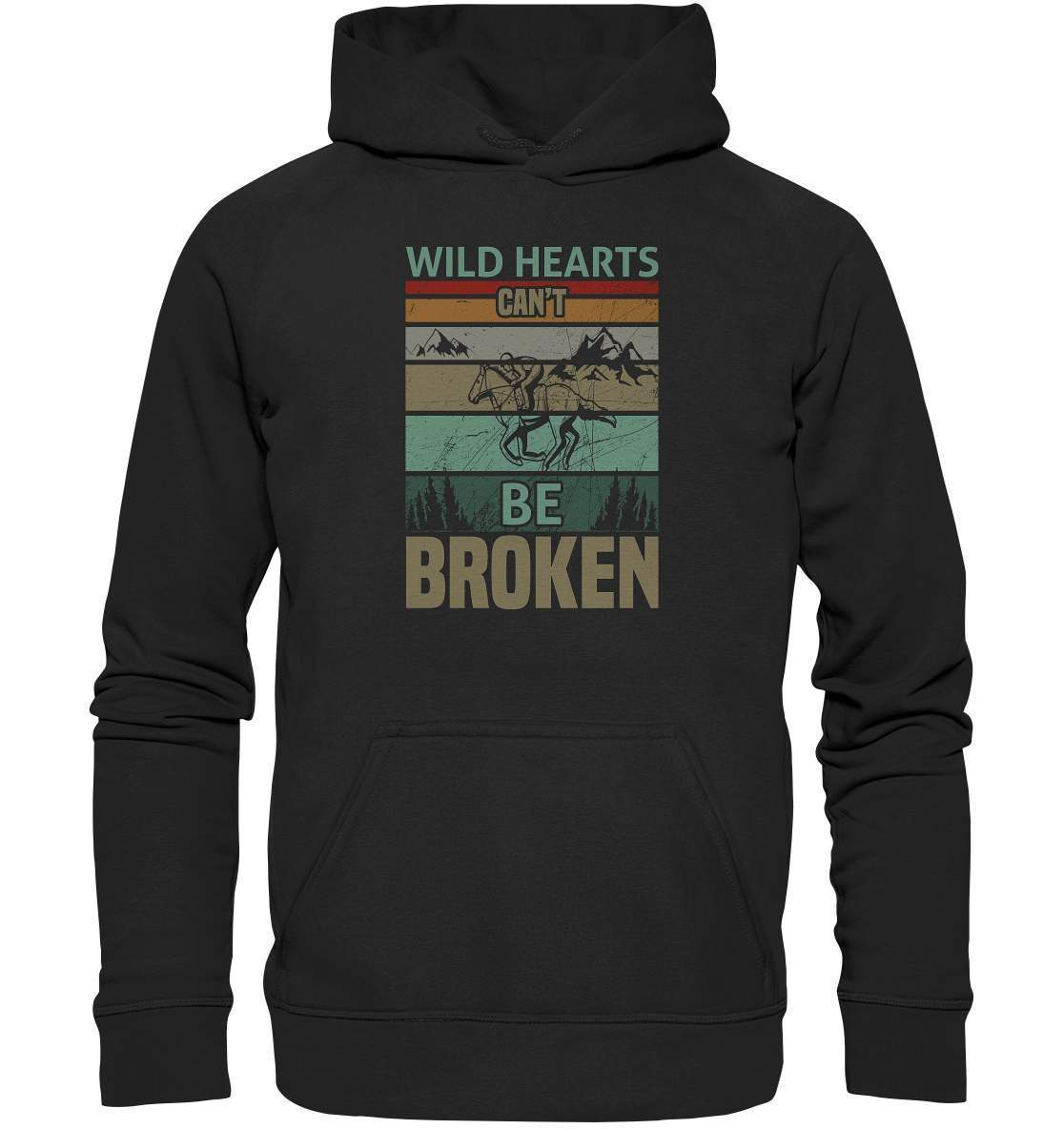 Pferde Wild Hearts can't be broken - Basic Unisex Hoodie XL-dressur,dressurpferd,haflinger,Pferd,pony,ponyhof,reiter,reitsport,reitverein,sattel,springpferd,springreiten,Wild Hearts can't be broken