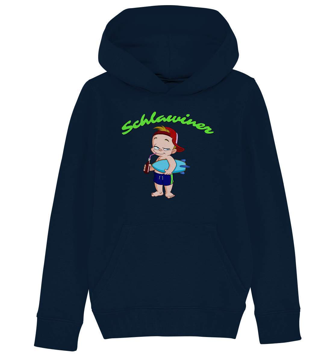 Kleiner Schlawiner - Kids Organic Hoodie-erstes funshirt,Frechdachs,geschenk,geschenk zur geburt,geschenkidee,jungen outfit,jungen shirt,liebe,mama und sohn,mutter,Pullover Spruch,rabauken shirt,schlawiner,spaß