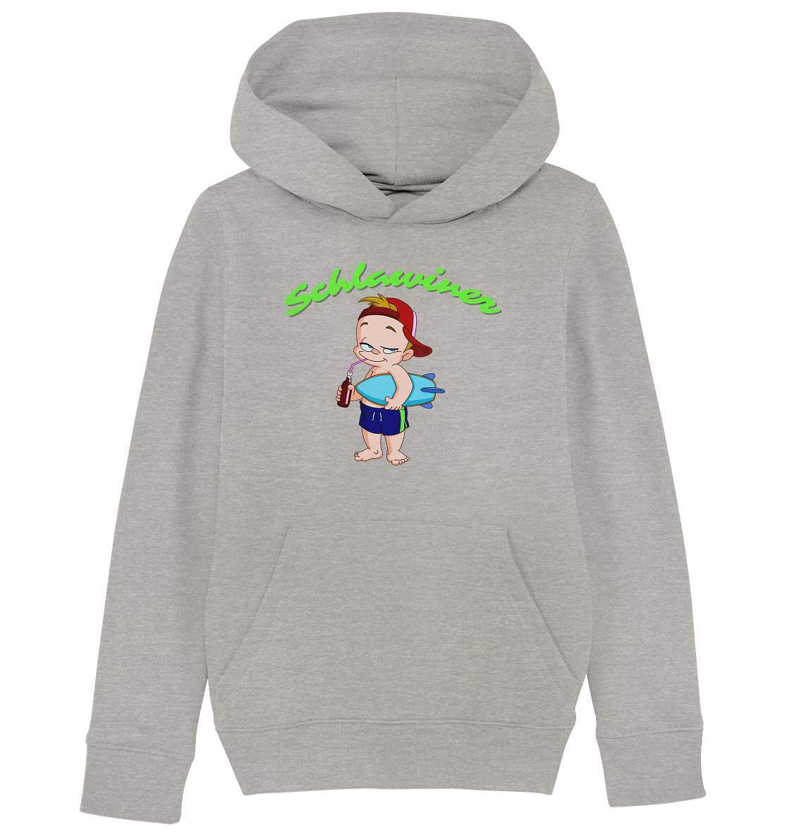 Kleiner Schlawiner - Kids Organic Hoodie-erstes funshirt,Frechdachs,geschenk,geschenk zur geburt,geschenkidee,jungen outfit,jungen shirt,liebe,mama und sohn,mutter,Pullover Spruch,rabauken shirt,schlawiner,spaß