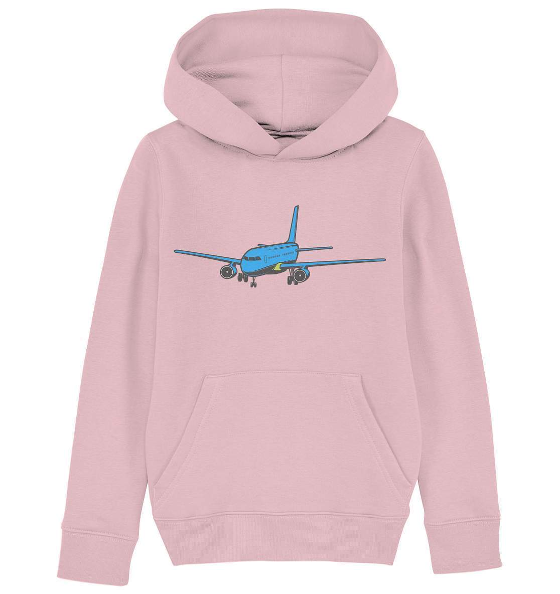 Passagierflugzeug für Fliegerfreunde - Kids Organic Hoodie-flieger,flieger geschenk,flieger t-shirt,flugzeug t-Shirt,funshirt,geschenkidee,kinder flugzeug shirt,kleiner pilot,modellflieger,modellflugzeug,passagierflugzeug,piloten shirt,Pullover Spruch,t-shirt mit flugzeug