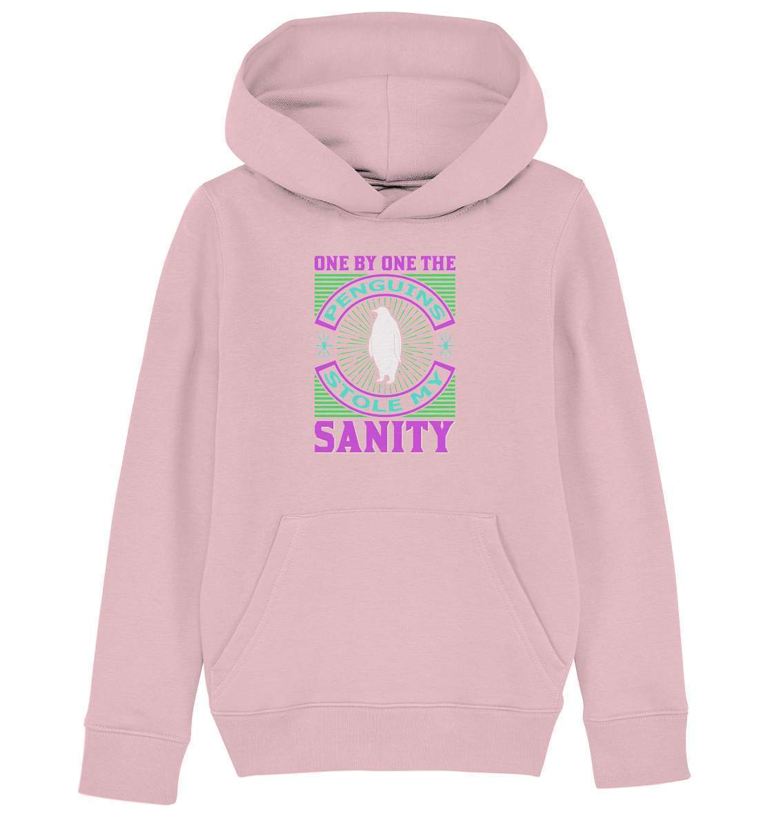 Pinguin One by One the Penguins stole my Sanity - Kids Organic Hoodie-bild pinguin,humboldt pinguin,One by One the Penguins stole my Sanity,pinguin,Pinguin Bild,pinguin clipart,pinguin comic,pinguin druck,pinguin shirt,pinguin t-shirt,plitsch platsch pinguin,Pullover Spruch