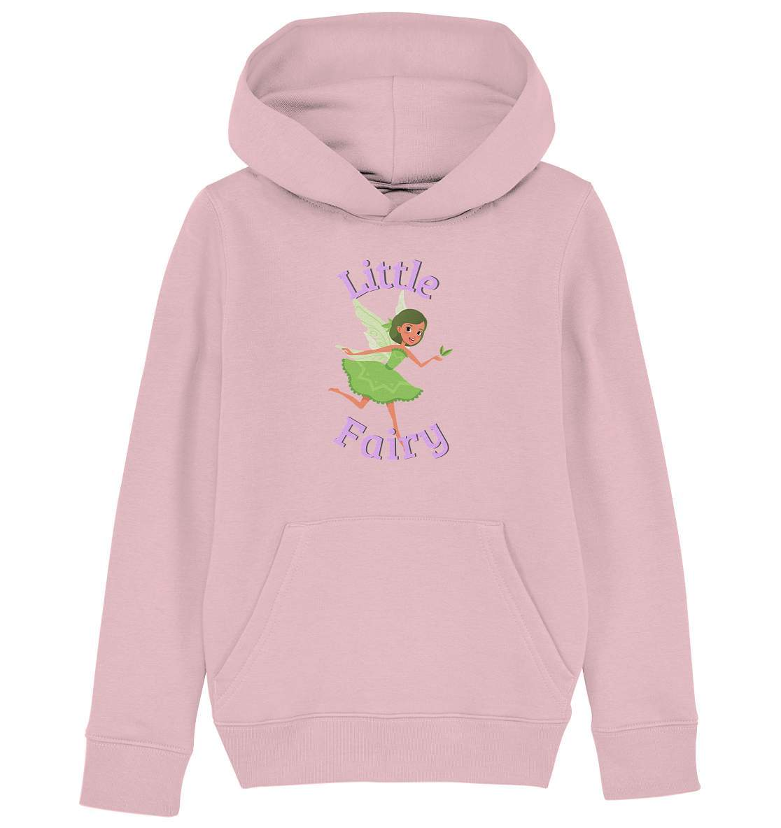 Little Fairy Kleine Fee süßes Motiv als Geschenk mit Kleine Grüne Kids Organic Hoodie-fee,feenmotiv,funshirt kids,grüne fee,kleine mädchen shirt,little fairy,prinzessin,Pullover Spruch,süßes kinder T-Shirt,t-shirt für mädchen,t-shirt gr 98,T-shirt mit fee,t-shirt mädchen,zauberhaftes t-shirt