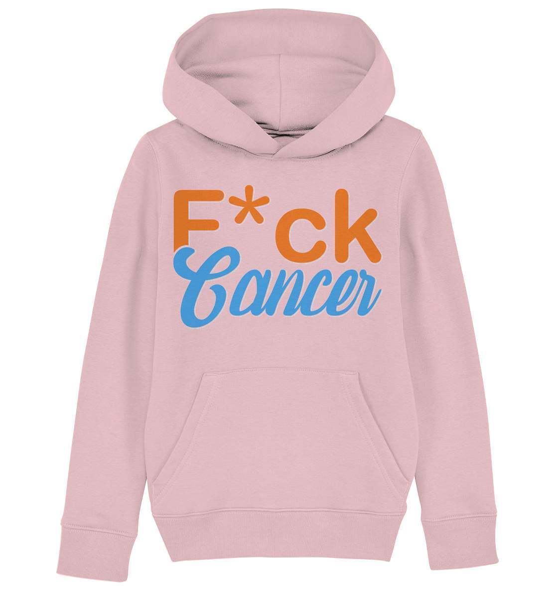 Fuck Cancer - Krebs Brustkrebs Lungenkrebs F*ck Cancer - Kids Organic Hoodie-blutkrebs,brustkrebs,chemotherapie,darmkrebs,F*ck cancer,hautkrebs,heilung,hoffnung,kampf gegen krebs,Krebs,leukemie,Scheiß auf Krebs