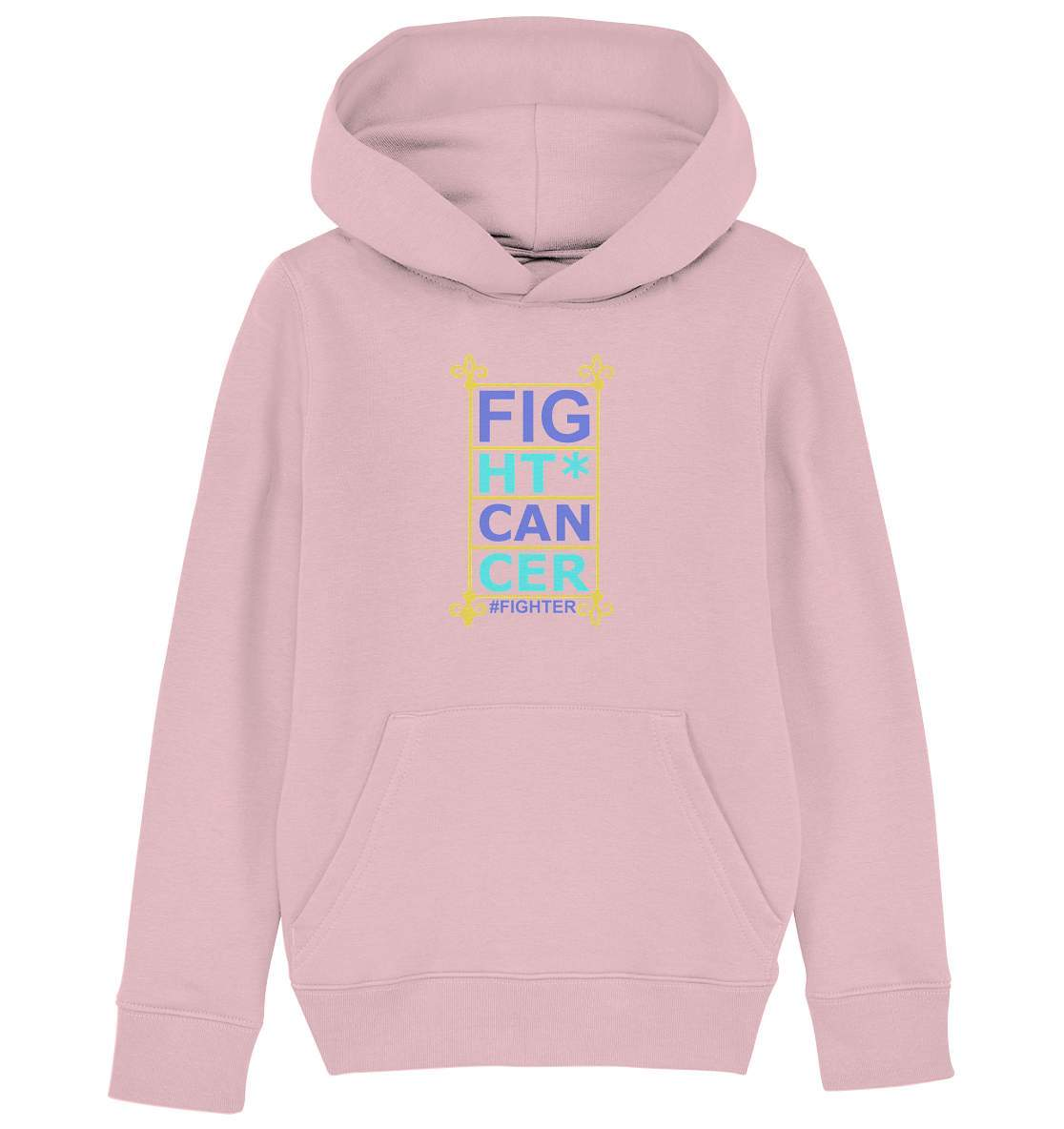 Fight Cancer Treatment Quote - Kids Organic Hoodie-blutkrebs,brustkrebs,chemotherapie,darmkrebs,Fight cancer,hautkrebs,heilung,hoffnung,kampf gegen krebs,Krebs,leukemie,Scheiß auf Krebs