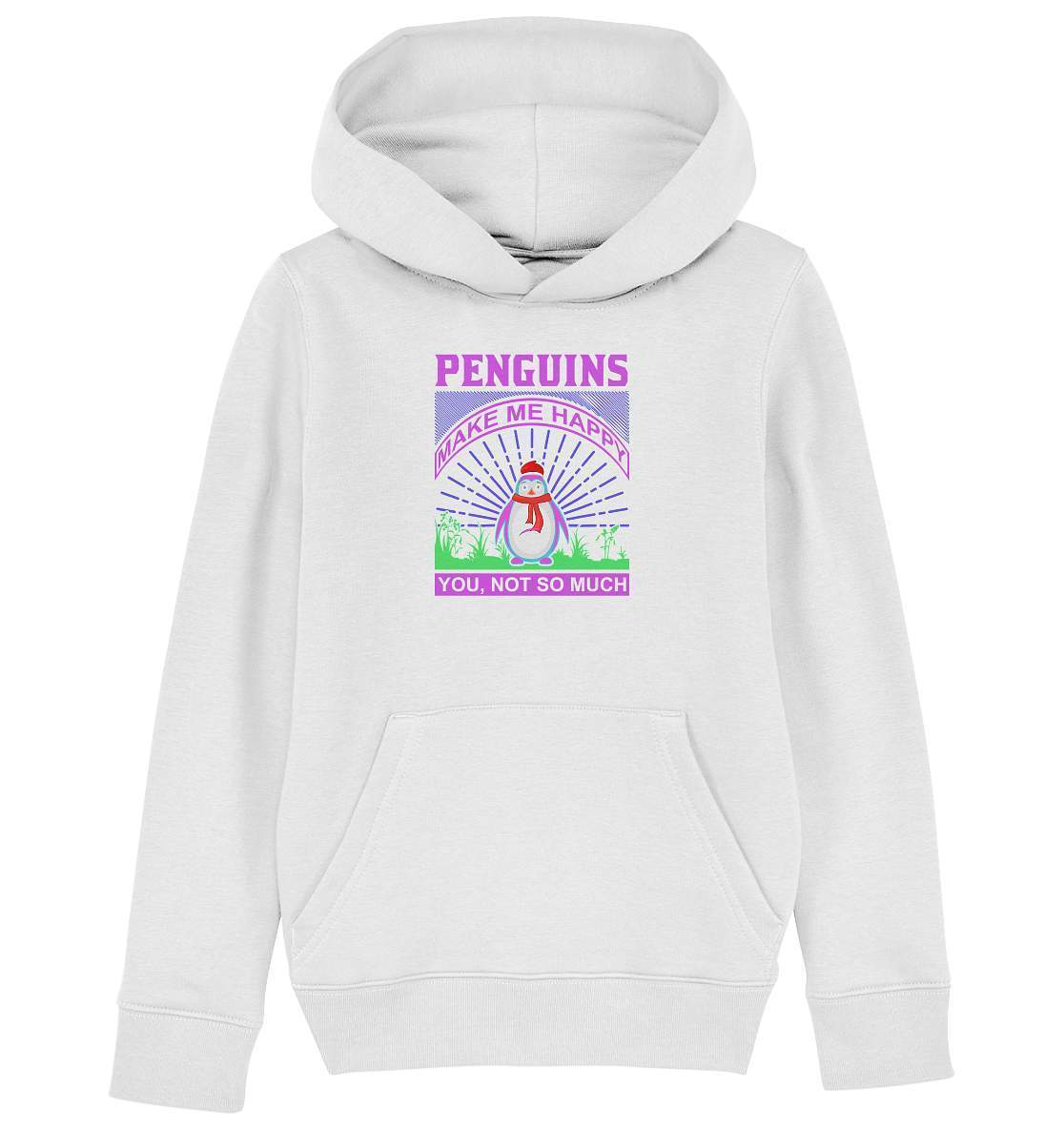 Pinguin Penguins make me happy You, not so much - Kids Organic Hoodie-bild pinguin,humboldt pinguin,Penguins make me happy You,pinguin,Pinguin Bild,pinguin clipart,pinguin comic,pinguin druck,pinguin shirt,pinguin t-shirt,plitsch platsch pinguin,Pullover Spruch