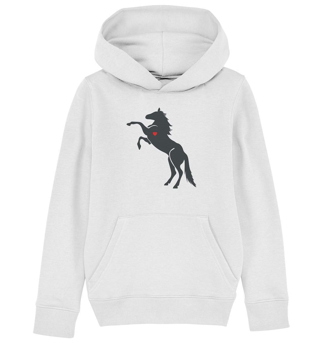 Herzschlag Pferd Liebe Frequenz Puls Liebhaber Reiter Herz - Kids Organic Hoodie-dressur,dressurpferd,fohlen,galopp,haflinger,hengst,Herz,Herzfrequenz,Herzklopfen,pferd,pferde,pferdesprüche,pony,ponyhof,Pullover Spruch,Puls,reiter,reitsport,reitverein,ross,sattel,springpferd,springreiten,stute,wallach,wildpferd