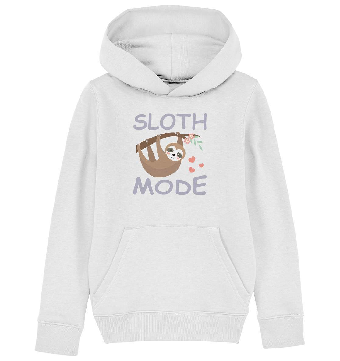 Faultier Sloth Mode - Kids Organic Hoodie-3 finger faultier,3 zehen faultier,das faultier,ein faultier,faul,Faultier,faultier shirt,faultier t shirt damen,faultierfarm,faultiermotiv,Pullover Spruch,riesenfaultier,Sloth Mode,t-shirt mit faultier