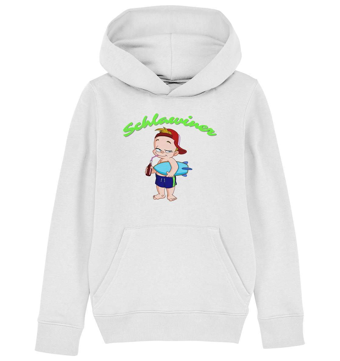 Kleiner Schlawiner - Kids Organic Hoodie-erstes funshirt,Frechdachs,geschenk,geschenk zur geburt,geschenkidee,jungen outfit,jungen shirt,liebe,mama und sohn,mutter,Pullover Spruch,rabauken shirt,schlawiner,spaß