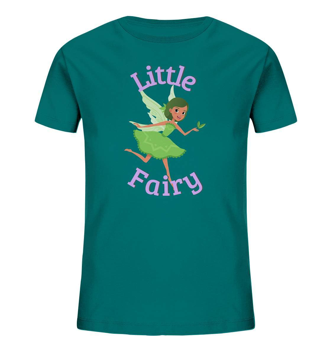 Little Fairy Kleine Fee süßes Motiv T-Shirt als Geschenk mit Kleine Grüne Fee Kids Organic Shirt-fee,feenmotiv,funshirt kids,grüne fee,kleine mädchen shirt,little fairy,prinzessin,süßes kinder T-Shirt,t-shirt für mädchen,t-shirt gr 98,T-shirt mit fee,t-shirt mädchen,zauberhaftes t-shirt