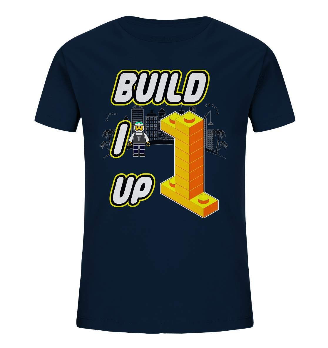 Bausteine Lego Build it up - Kids Organic Shirt-build it up,Duplo,Geburtstag,Geschenkidee,jungen,Klemmbausteine,Lego,lego bauen,Legofigur,mädchen,Stapelsteine,unisex