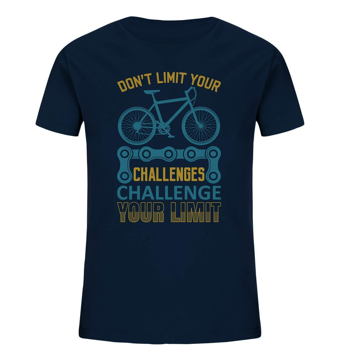 Fahrrad Don't limit your Challenges Challenge your Limit - Kids Organic Shirt-bike,bike damen,Don't limit your Challenges Challenge your Limit,e-bike trekking,fahrrad,fahrrad damen,fahrrad einfach,fahrrad fahren,fahrrad herren,fahrrad test,fahrradbekleidung,fahrradtour,mountainbike