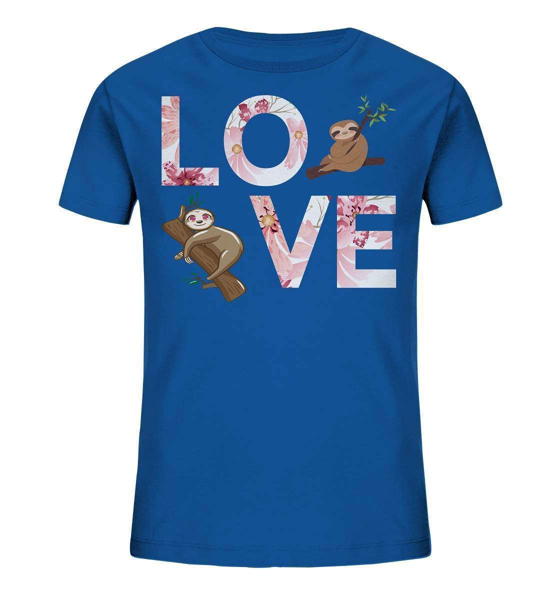 Faultier LOVE - Kids Organic Shirt-3 finger faultier,3 zehen faultier,das faultier,ein faultier,faul,Faultier,faultier shirt,faultier t shirt damen,faultierfarm,faultiermotiv,LOVE,riesenfaultier,t-shirt mit faultier