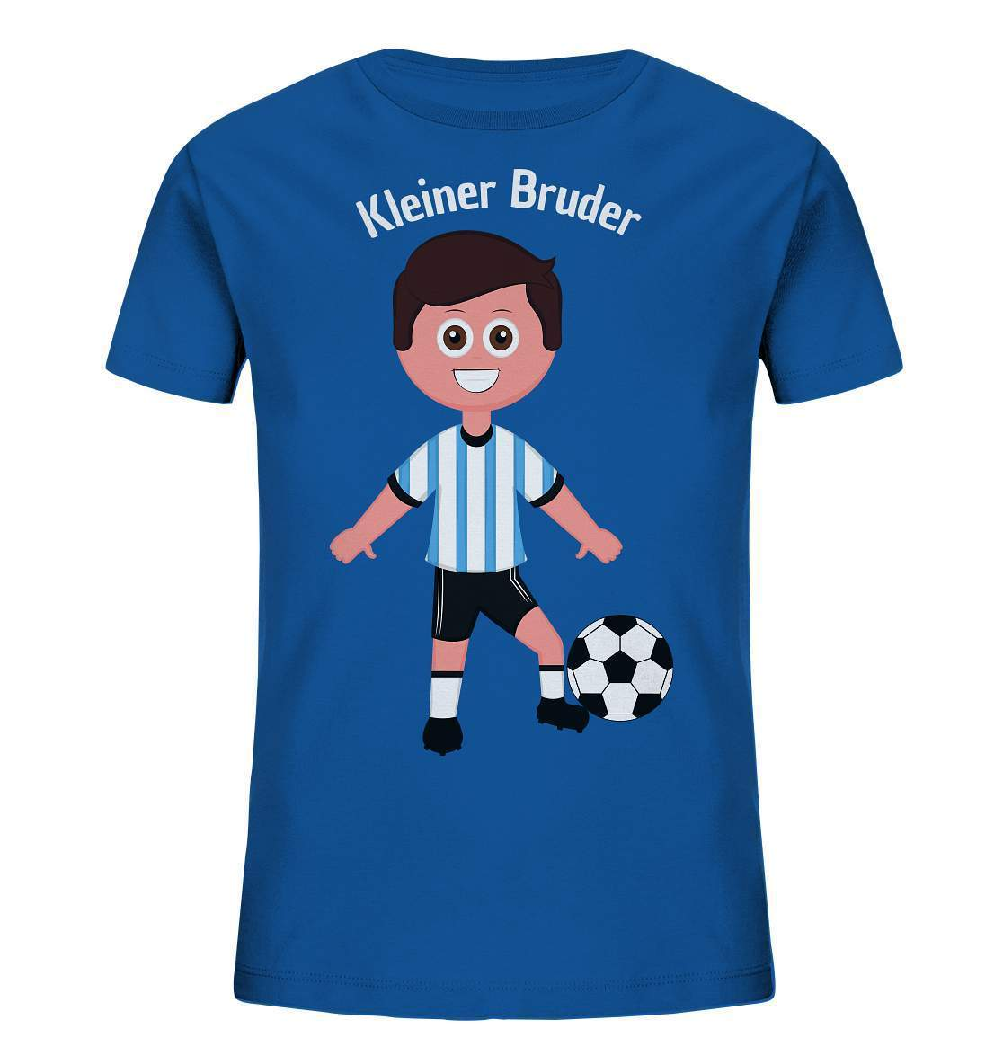 Kleiner Bruder Fußball - Kids Organic Shirt-bruder geschwister,brüder,fußballer,geschenkidee,geschwister outfit,geschwisterliebe,Kleiner bruder,liebe,sohn,stolzer bruder,toddler