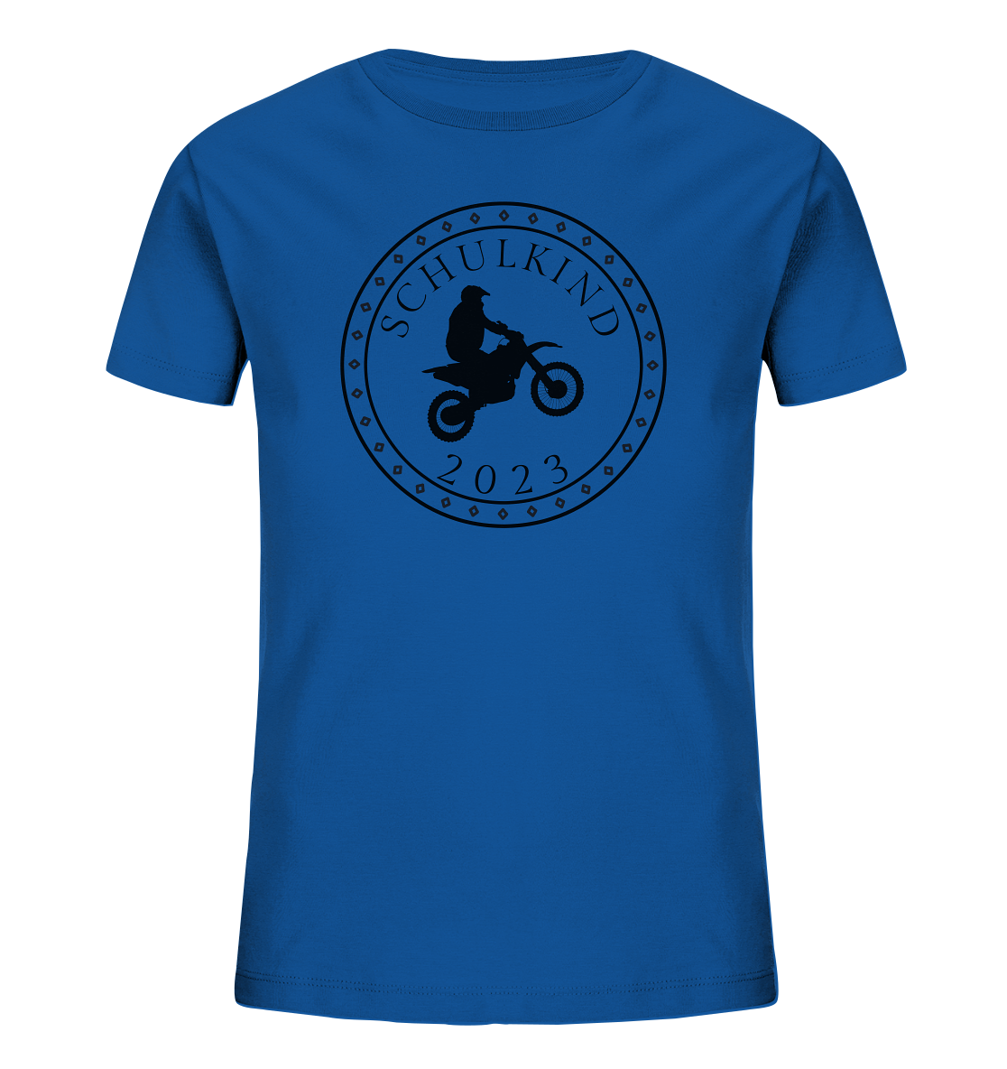 Schulkind T-Shirt Motocross zur Einschulung 2023 | Geschenk zur Einschulung & erster Schultag | T-Shirt 1. Klasse | Schulkind 2023 Shirt - Kids Organic Shirt