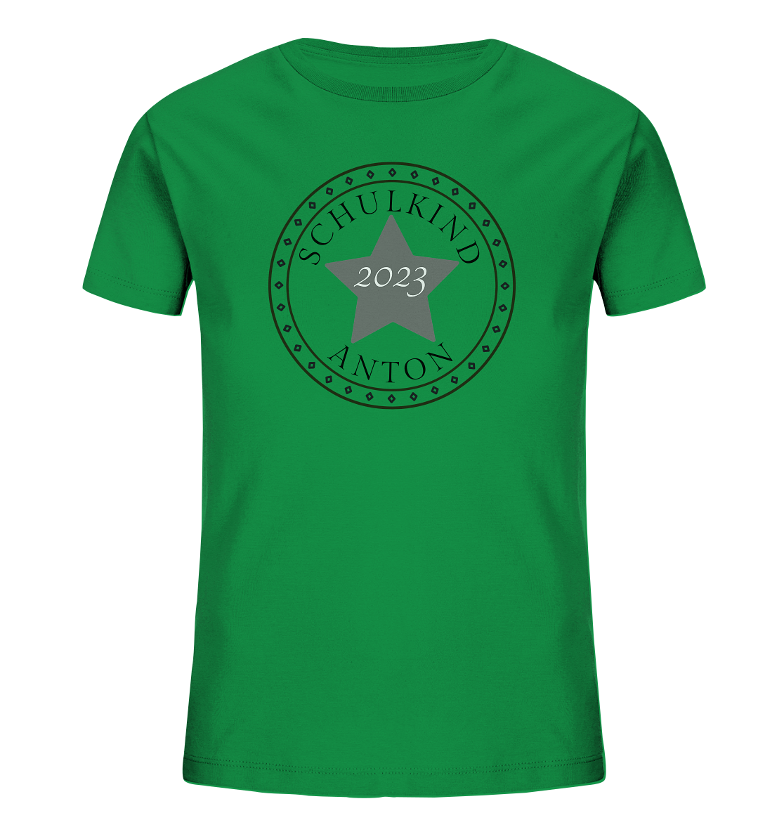 Schulkind T-Shirt zur Einschulung 2023 mit Namen | Geschenk zur Einschulung & erster Schultag | T-Shirt 1. Klasse | Schulkind 2023 Shirt - Kids Organic Shirt