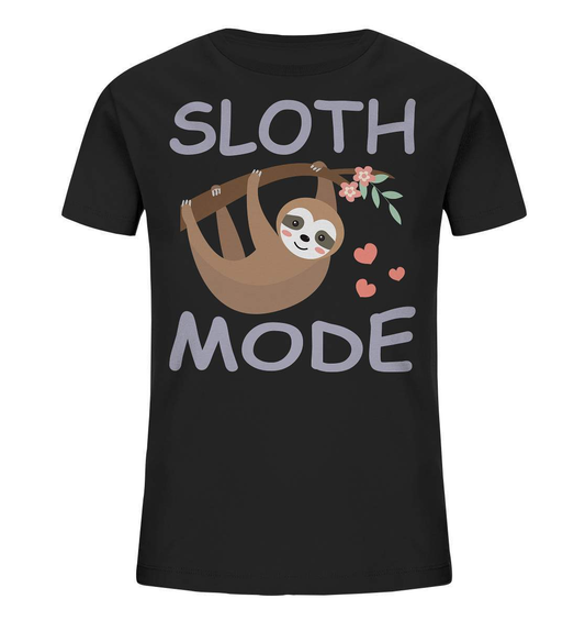 Faultier Sloth Mode - Kids Organic Shirt-3 finger faultier,3 zehen faultier,das faultier,ein faultier,faul,Faultier,faultier shirt,faultier t shirt damen,faultierfarm,faultiermotiv,riesenfaultier,Sloth Mode,t-shirt mit faultier