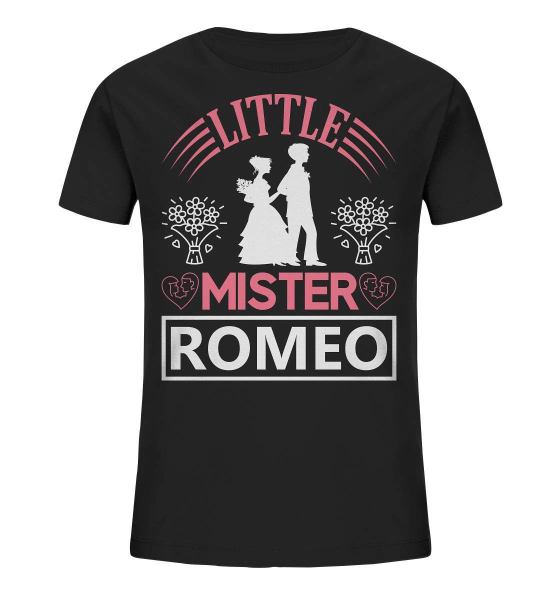 Valentinstag Little Mister Romeo - Kids Organic Shirt-14 Februar,Anti Valentinstag,be my valentine,frisch verliebt,für verliebte,große Liebe,Little Mister Romeo,lover,tag der verliebten,valentines day,Valentinstag,Valentinstag Geschenk,Valentinstag Ideen