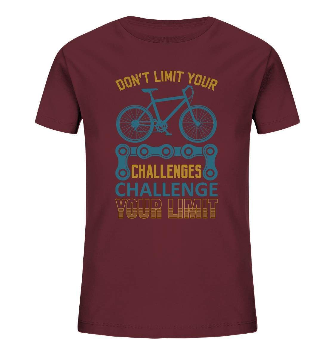 Fahrrad Don't limit your Challenges Challenge your Limit - Kids Organic Shirt-bike,bike damen,Don't limit your Challenges Challenge your Limit,e-bike trekking,fahrrad,fahrrad damen,fahrrad einfach,fahrrad fahren,fahrrad herren,fahrrad test,fahrradbekleidung,fahrradtour,mountainbike