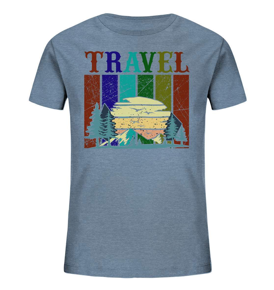 Reiselust Travel Motiv - Kids Organic Shirt-Abenteuer,berge,camper,camping,norwegen,Reiselust Travel Motiv,Reisen,strand,Vanlife,vanlifer,vanliver,wohnmobil,wohnwagen