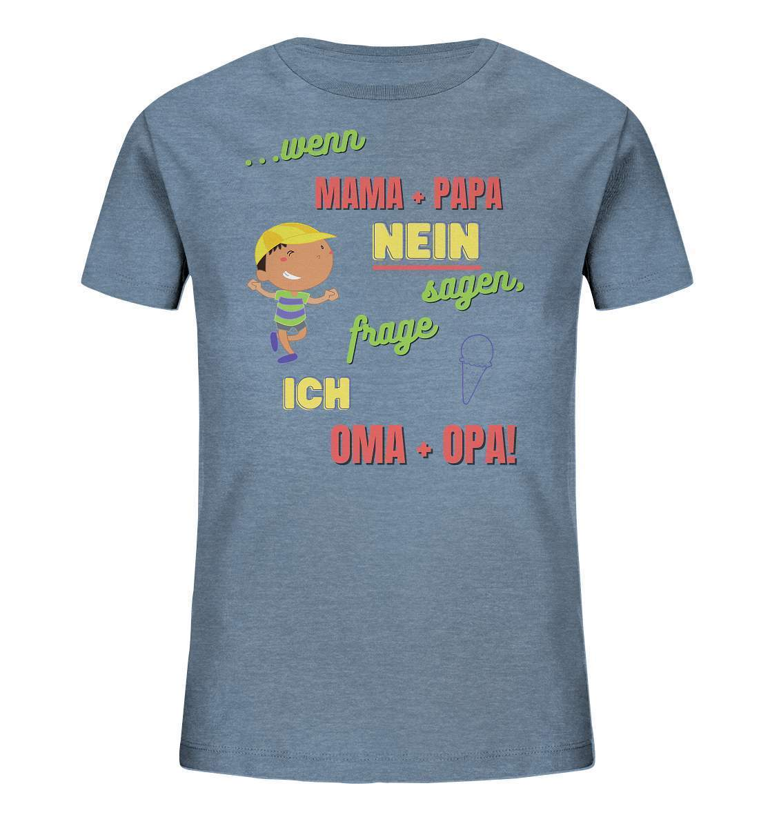 Fun-Outfit "...wenn Mama + Papa nein sagen..." - Kids Organic Shirt-baby shirt,erstes funshirt,freche mädchen,fun,funshirt,geschenk,geschenk zur geburt,geschenkidee,liebe,mama,mamas liebling,mutter,mädchen outfit,mädchen shirt,nein,oma,omashirt,opa,opashirt,papa,papas liebling,rabauken shirt,spaß,spaßmacher,süßer fratz