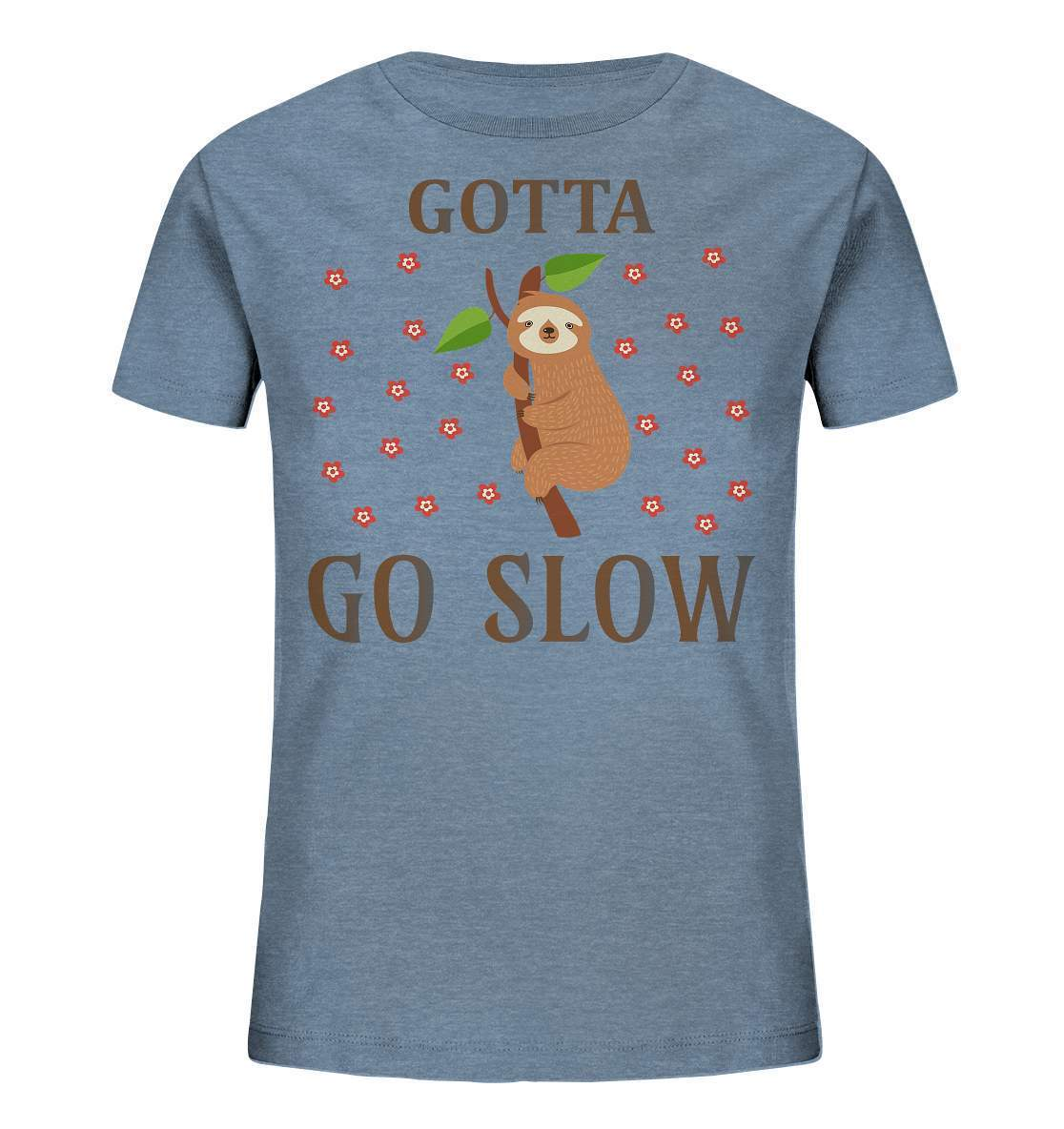 Faultier Gotta go Slow - Kids Organic Shirt-3 finger faultier,3 zehen faultier,das faultier,ein faultier,Faultier,faultier shirt,faultier t shirt damen,faultierfarm,faultiermotiv,Gotta go Slow,riesenfaultier,stress,t-shirt mit faultier