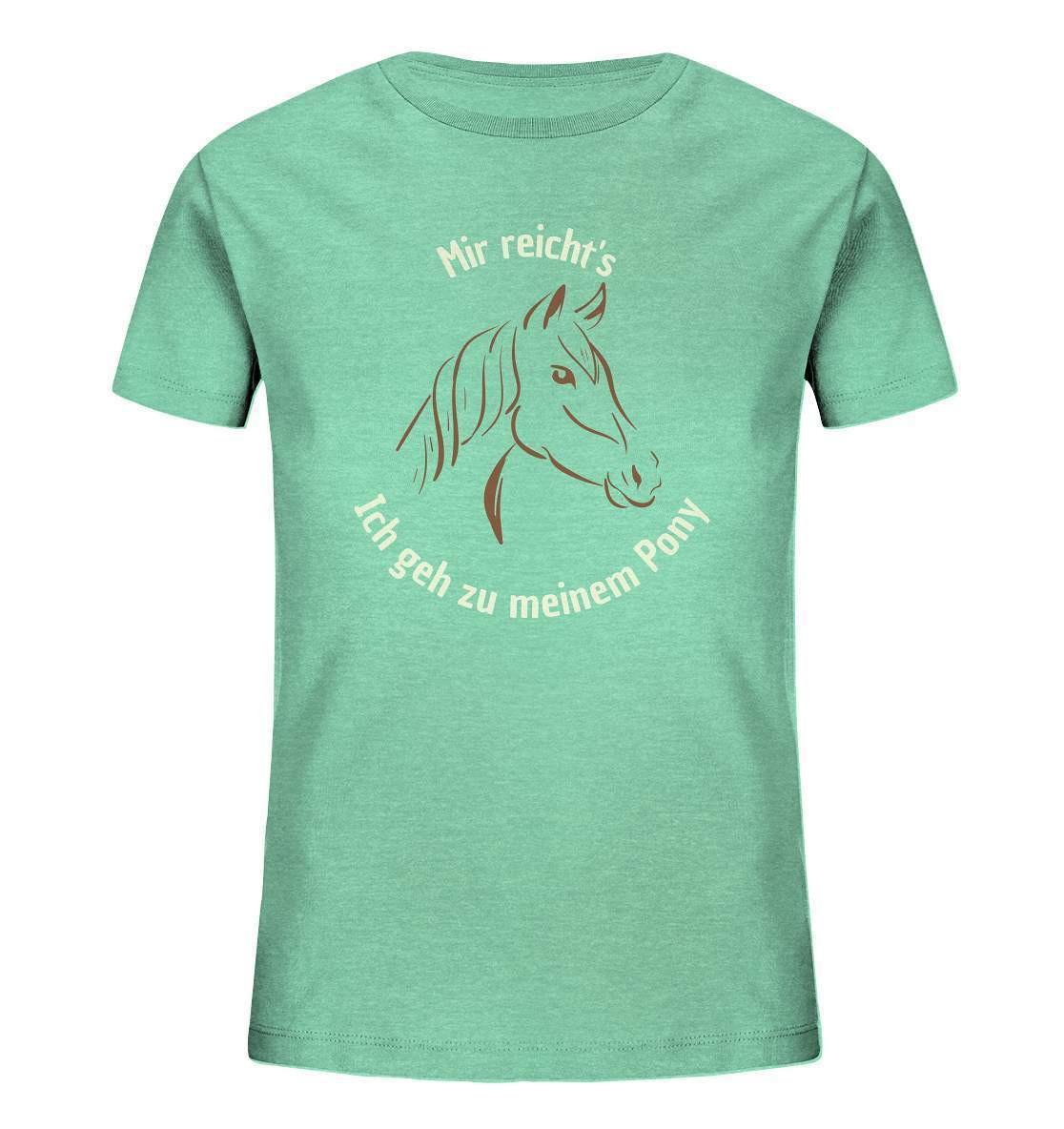 Mir reicht's, ich geh zu meinem Pony - Kids Organic Shirt-dressur,dressurpferd,dressurreiter,fohlen,galopp,haflinger,hengst,pferd,pferdesprüche,Pony,ponyhof,reiter,reitsport,reitverein,ross,sattel,sliding stop,springpferd,springreiten,stall,stute,wallach,westernpferd,westernreiten