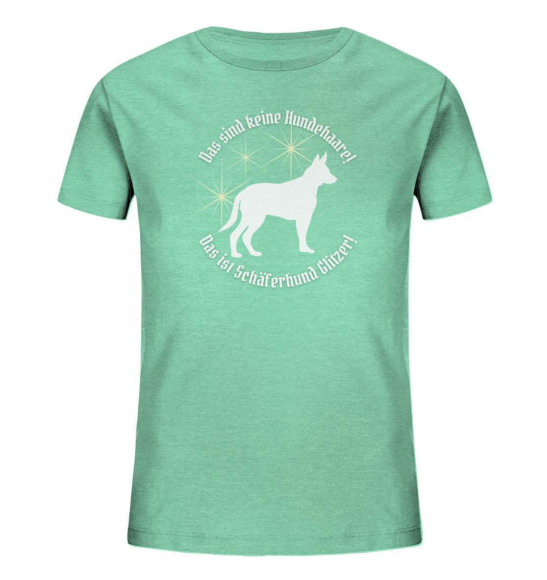 Das sind Keine Hundehaare das ist Glitzer - Schäferhund - Kids Organic Shirt-auf den hund gekommen,dog,freude,geburtstgasgeschenk,geschenkidee,humor,hund,hundebesitzer,hundefan,hundehalter,hundeliebhaber,hundeshirt,spaß