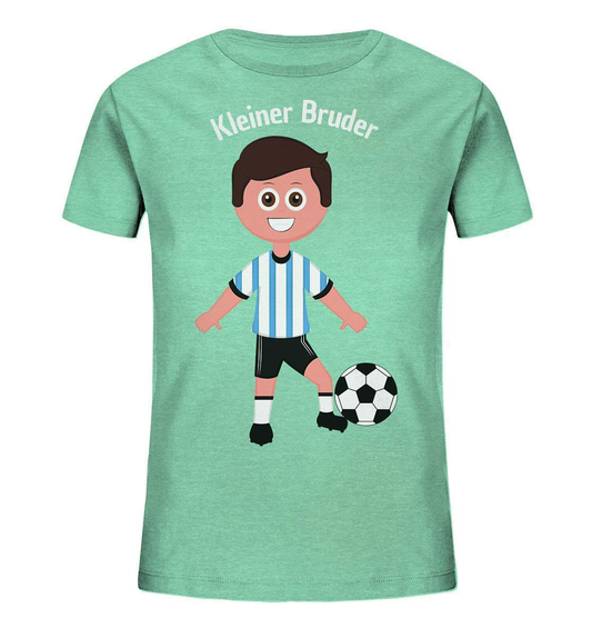 Kleiner Bruder Fußball - Kids Organic Shirt-bruder geschwister,brüder,fußballer,geschenkidee,geschwister outfit,geschwisterliebe,Kleiner bruder,liebe,sohn,stolzer bruder,toddler