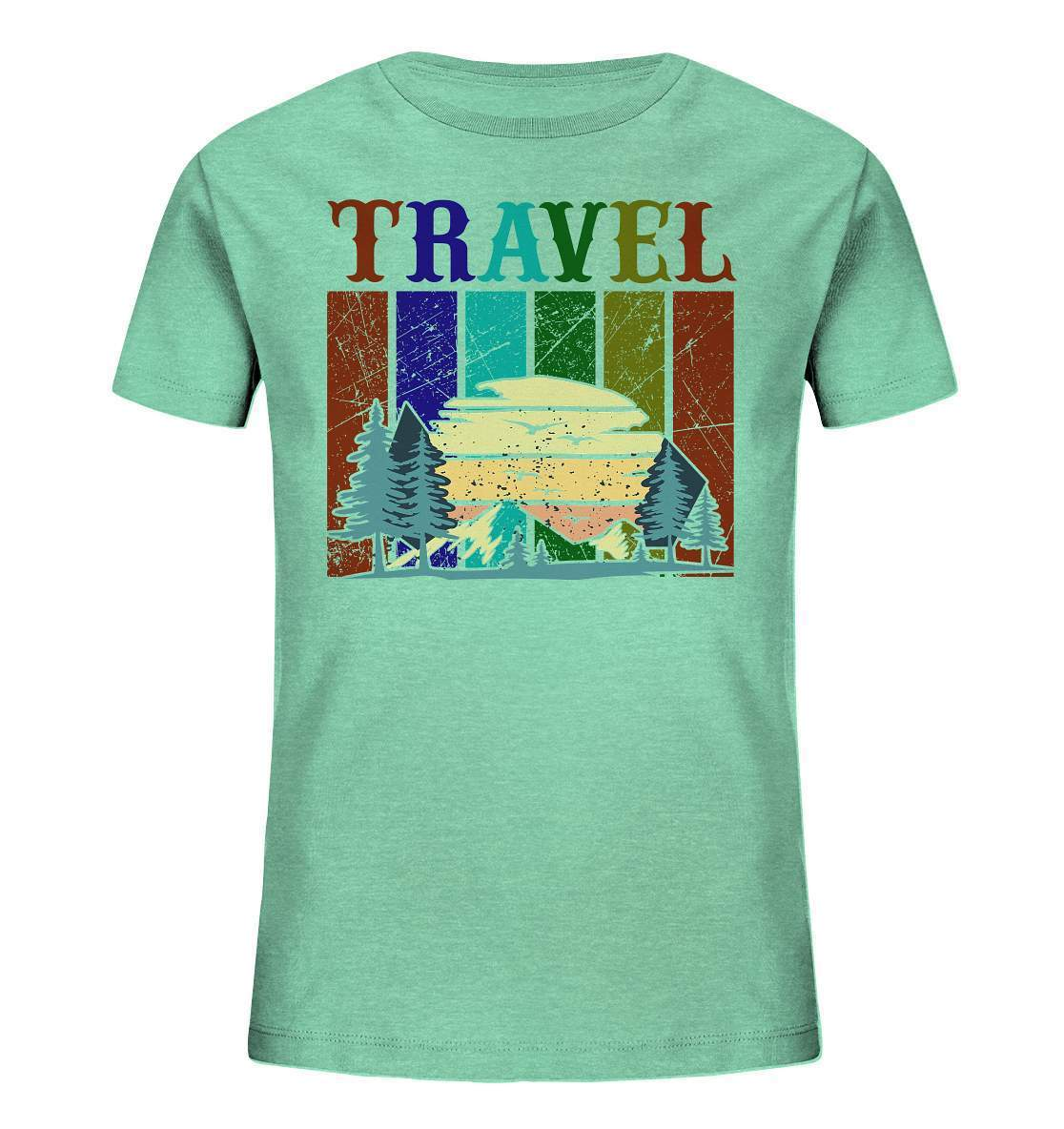 Reiselust Travel Motiv - Kids Organic Shirt-Abenteuer,berge,camper,camping,norwegen,Reiselust Travel Motiv,Reisen,strand,Vanlife,vanlifer,vanliver,wohnmobil,wohnwagen