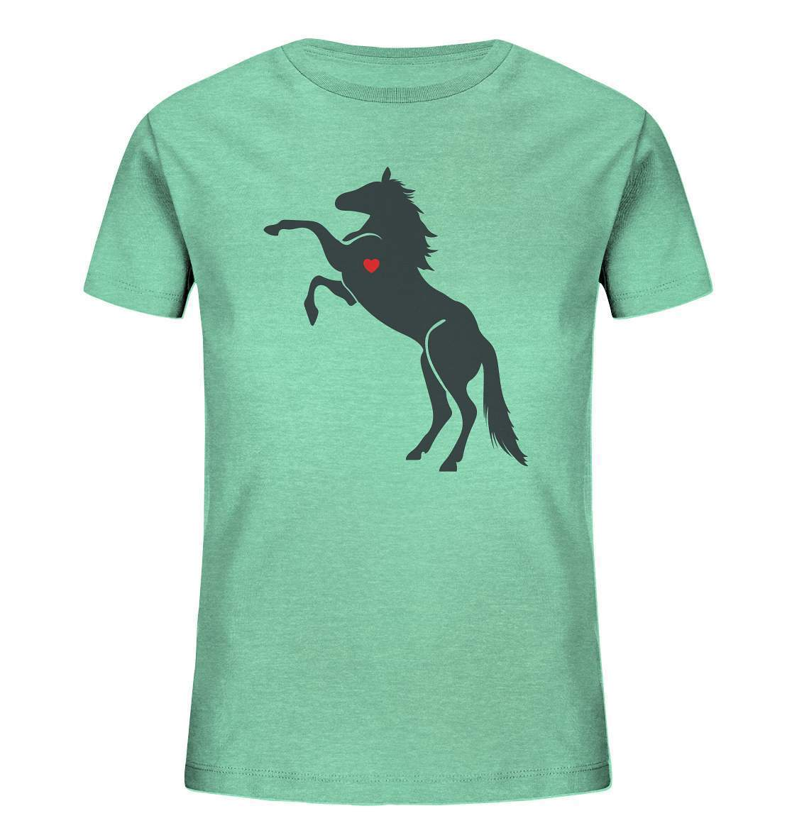 Herzschlag Pferd Liebe Frequenz Puls Liebhaber Reiter Herz - Kids Organic Shirt-dressur,dressurpferd,fohlen,galopp,haflinger,hengst,Herz,Herzfrequenz,Herzklopfen,pferd,pferde,pferdesprüche,pony,ponyhof,Puls,reiter,reitsport,reitverein,ross,sattel,springpferd,springreiten,stute,wallach,wildpferd