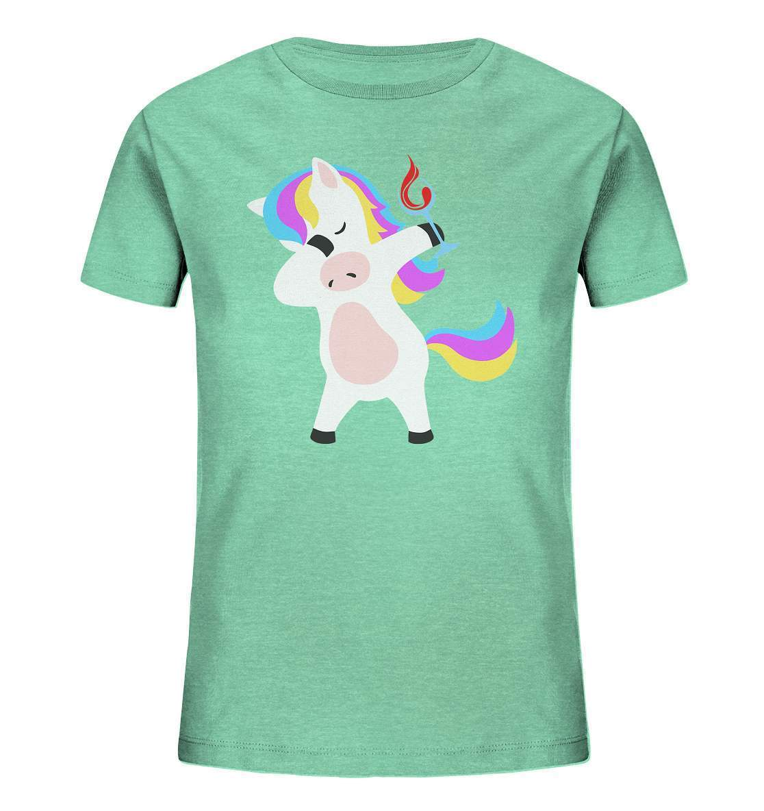 Dabbing Einhorn mit Weinglas - Kids Organic Shirt-beliebtes Einhorn shirt,bunt,champangner,cooles Einhorn,cooles outfit,DAB,dabbing,dabbing einhorn,Einhorn,einhorn eskalieren,einhorn mit weinglas,einhorn t-shirt,einhornliebe,fabel,JGA Outfit,märchen,Partyzeit,schnaps,süßes Einhorn,wein,Weinglas,weinliebe