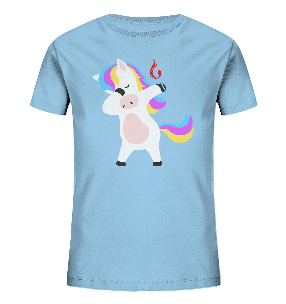 Dabbing Einhorn mit Weinglas - Kids Organic Shirt-beliebtes Einhorn shirt,bunt,champangner,cooles Einhorn,cooles outfit,DAB,dabbing,dabbing einhorn,Einhorn,einhorn eskalieren,einhorn mit weinglas,einhorn t-shirt,einhornliebe,fabel,JGA Outfit,märchen,Partyzeit,schnaps,süßes Einhorn,wein,Weinglas,weinliebe