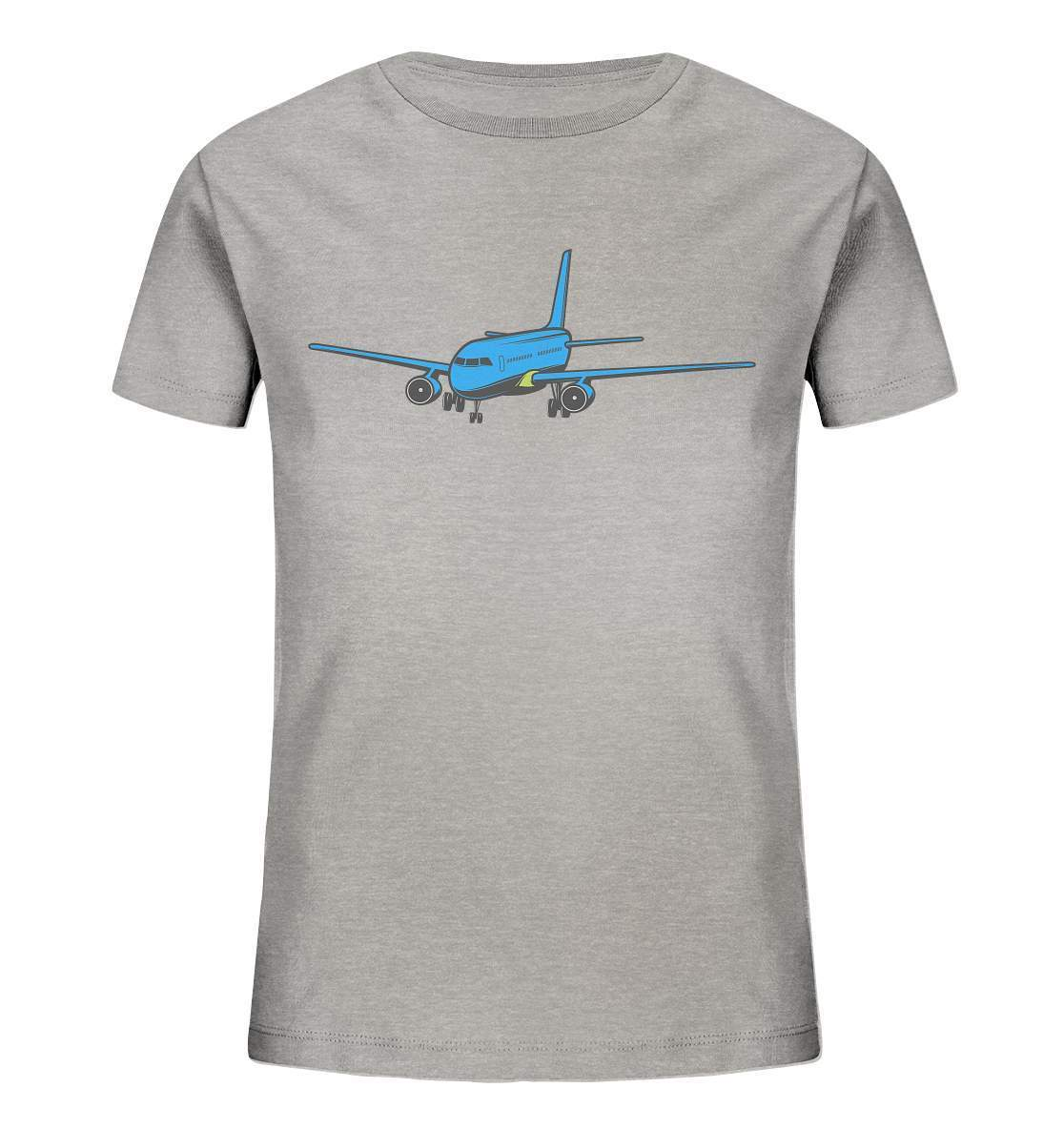 Passagierflugzeug für Fliegerfreunde - Kids Organic Shirt-flieger,flieger geschenk,flieger t-shirt,flugzeug t-Shirt,funshirt,geschenkidee,kinder flugzeug shirt,kleiner pilot,modellflieger,modellflugzeug,passagierflugzeug,piloten shirt,t-shirt mit flugzeug