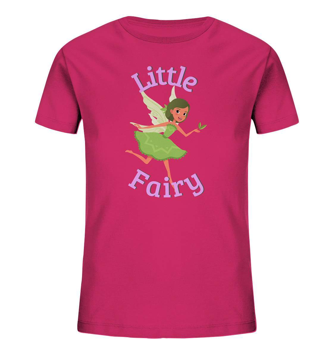 Little Fairy Kleine Fee süßes Motiv T-Shirt als Geschenk mit Kleine Grüne Fee Kids Organic Shirt-fee,feenmotiv,funshirt kids,grüne fee,kleine mädchen shirt,little fairy,prinzessin,süßes kinder T-Shirt,t-shirt für mädchen,t-shirt gr 98,T-shirt mit fee,t-shirt mädchen,zauberhaftes t-shirt