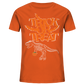 Halloween Shirt Trick or Treat Dino, Herbst T-Shirt, Dinosaurier Shirt, Halloween Outfit, Halloween Kostüm - Kids Organic Shirt