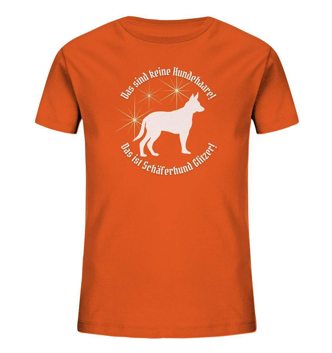 Das sind Keine Hundehaare das ist Glitzer - Schäferhund - Kids Organic Shirt-auf den hund gekommen,dog,freude,geburtstgasgeschenk,geschenkidee,humor,hund,hundebesitzer,hundefan,hundehalter,hundeliebhaber,hundeshirt,spaß