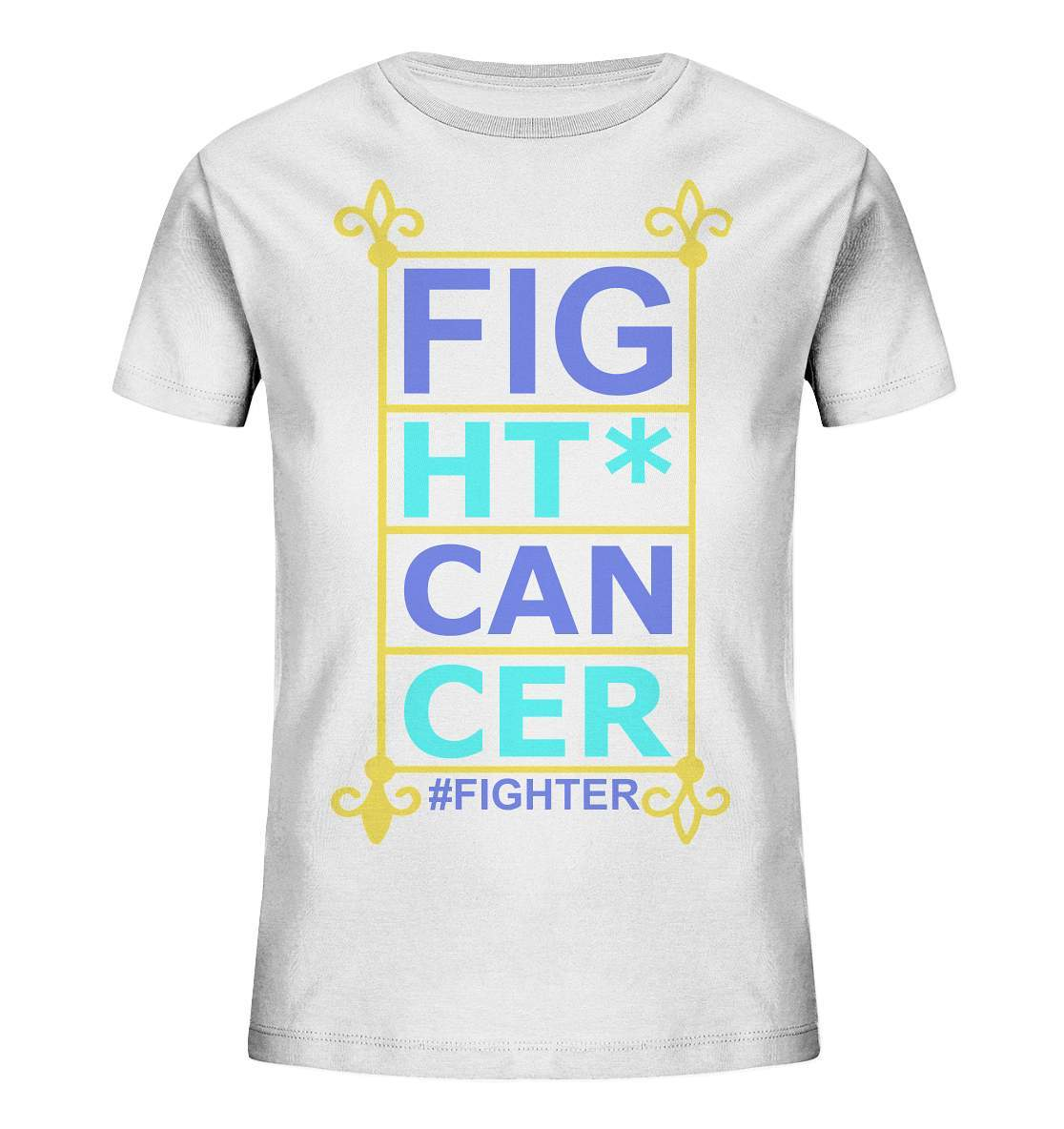 Fight Cancer Treatment Quote - Kids Organic Shirt-blutkrebs,brustkrebs,chemotherapie,darmkrebs,Fight cancer,hautkrebs,heilung,hoffnung,kampf gegen krebs,Krebs,leukemie,Scheiß auf Krebs