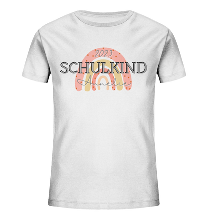 Schulkind T-Shirt Regenbogen zur Einschulung 2023 | Geschenk zur Einschulung & erster Schultag | T-Shirt 1. Klasse | Schulkind 2023 Shirt