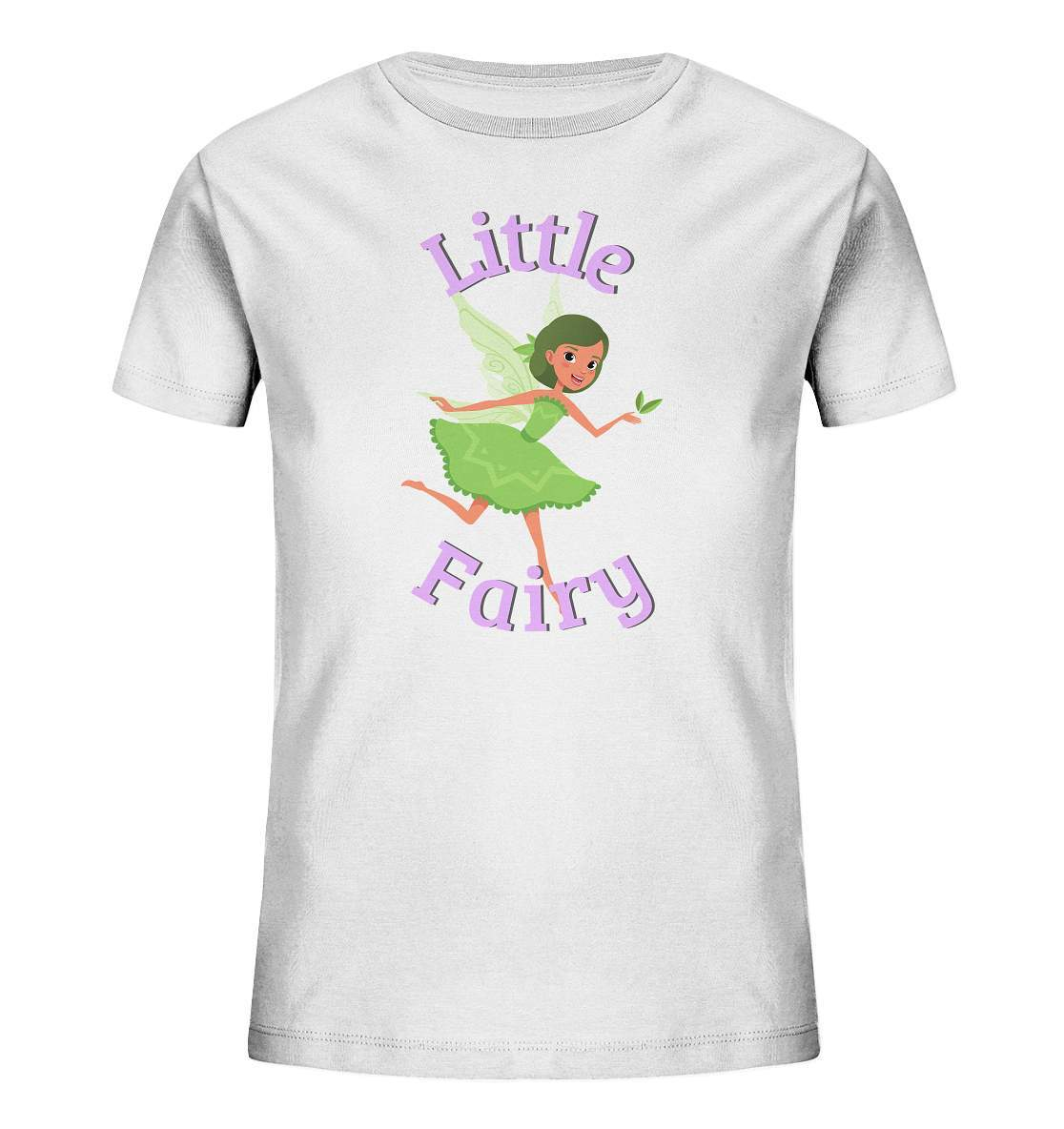 Little Fairy Kleine Fee süßes Motiv T-Shirt als Geschenk mit Kleine Grüne Fee Kids Organic Shirt-fee,feenmotiv,funshirt kids,grüne fee,kleine mädchen shirt,little fairy,prinzessin,süßes kinder T-Shirt,t-shirt für mädchen,t-shirt gr 98,T-shirt mit fee,t-shirt mädchen,zauberhaftes t-shirt