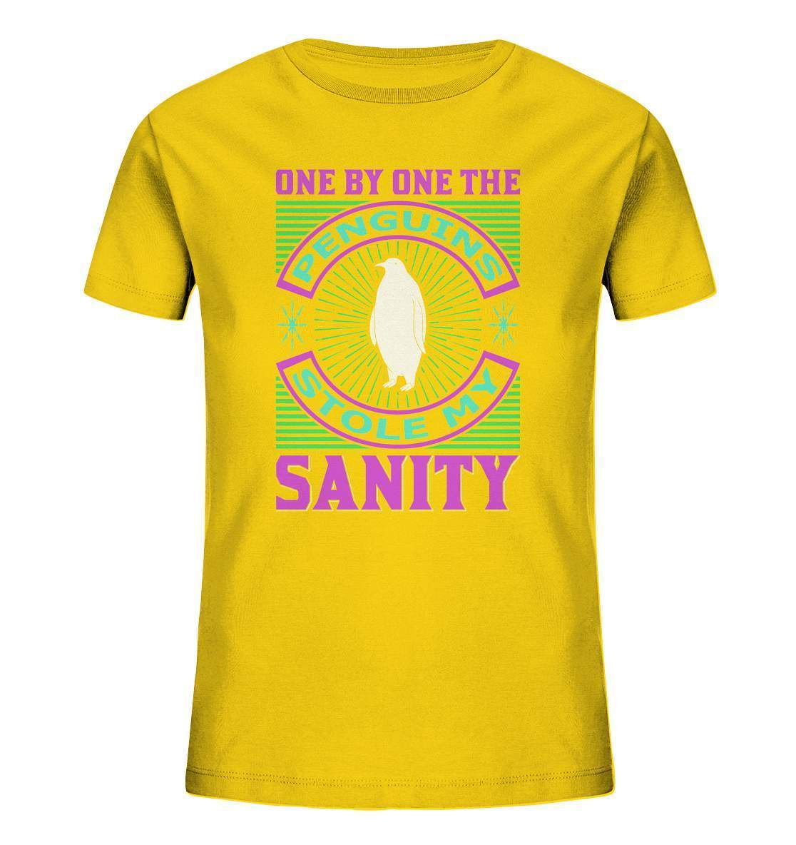 Pinguin One by One the Penguins stole my Sanity - Kids Organic Shirt-bild pinguin,humboldt pinguin,One by One the Penguins stole my Sanity,pinguin,Pinguin Bild,pinguin clipart,pinguin comic,pinguin druck,pinguin shirt,pinguin t-shirt,plitsch platsch pinguin