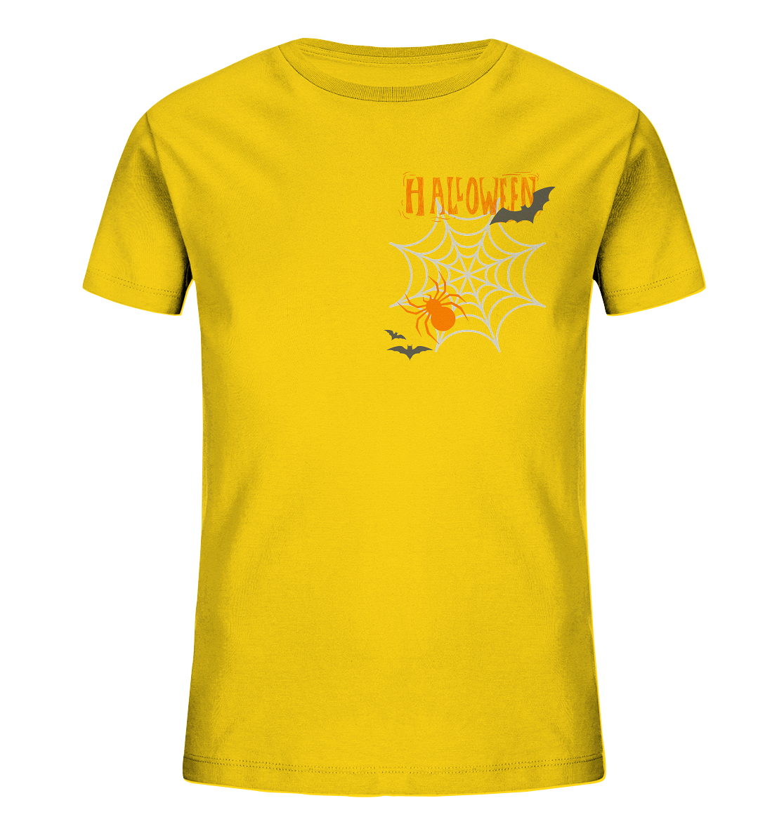 Halloween Shirt, Boo Halloween, Herbst T-Shirt, Kürbis Gesichter Shirt, Halloween Outfit, Spinnenetz, Halloween Kostüm  - Kids Organic Shirt